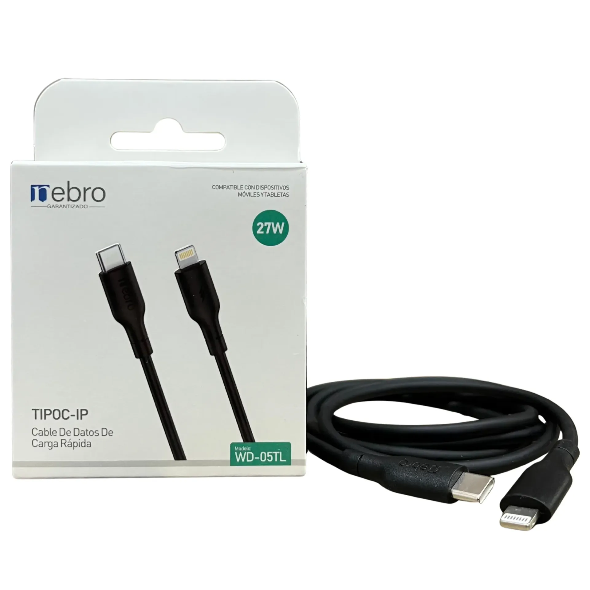 CABLE NEBRO TIPO C A LIGHTING WD‐05TL 1M 27W