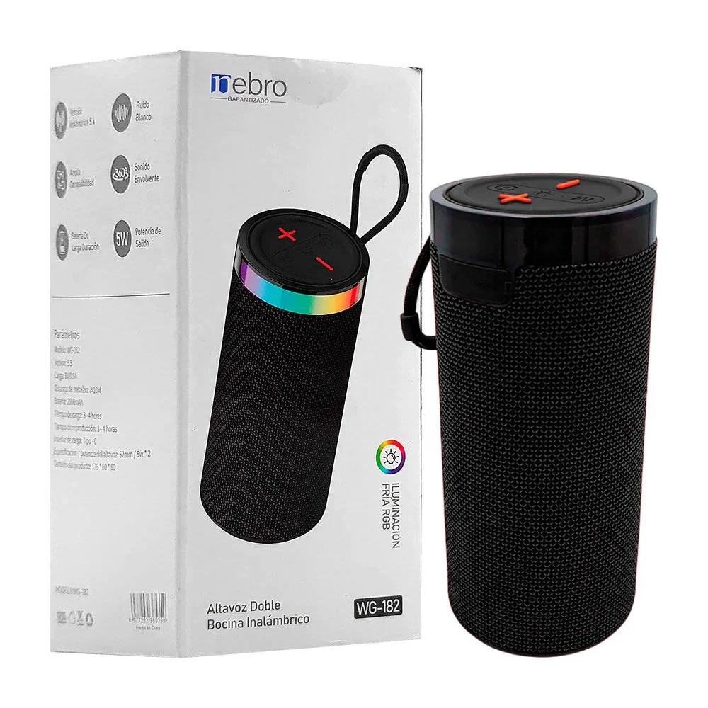 BOCINA INALAMBRICA NEBRO WG-182 V5.4 5W BATERIA 2000MAH