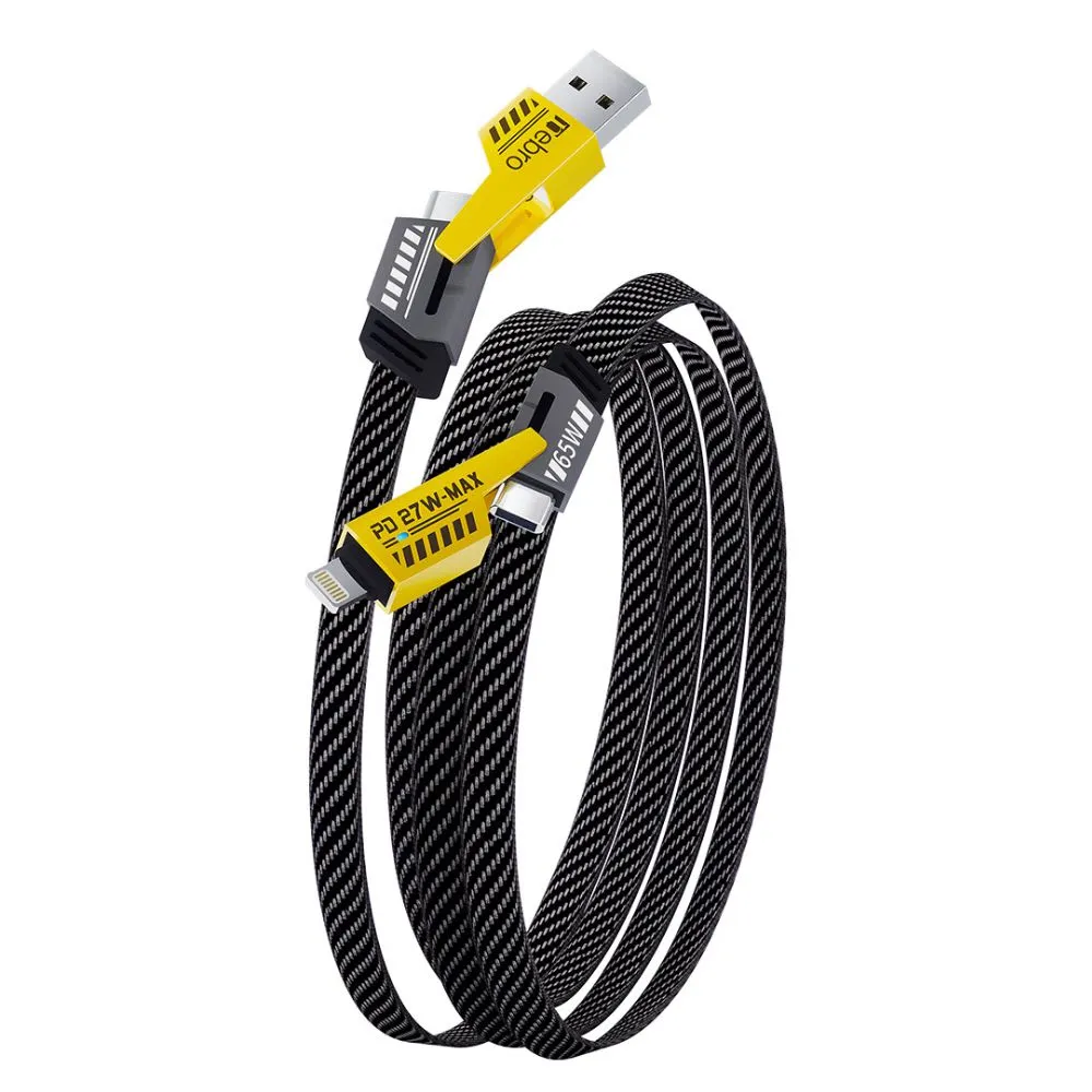 CABLE NEBRO WD-038 DATOS METALICO 4 EN 1