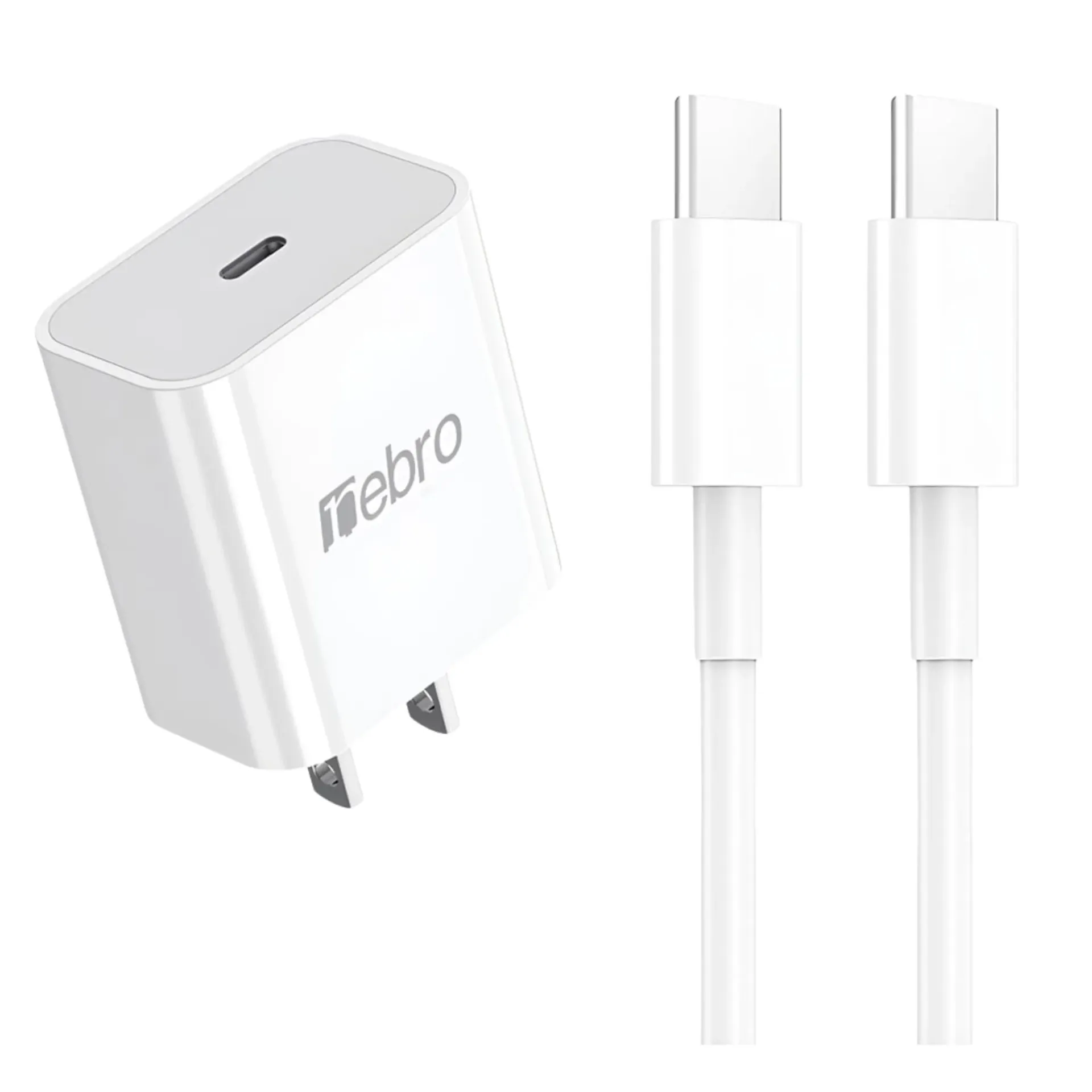 CARGADOR NEBRO VGA-001 COMBO TIPO C CON CABLE 1M NEBRO 20W